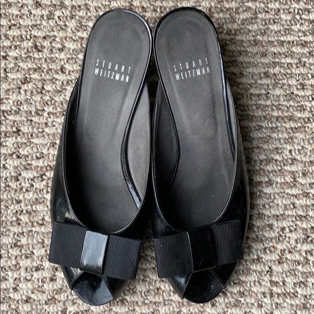 Stuart Weitzman kitten wedge heels